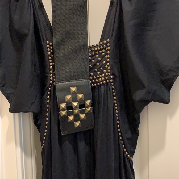 Black For Joseph dress with grommets and belt - Picture 6 of 8